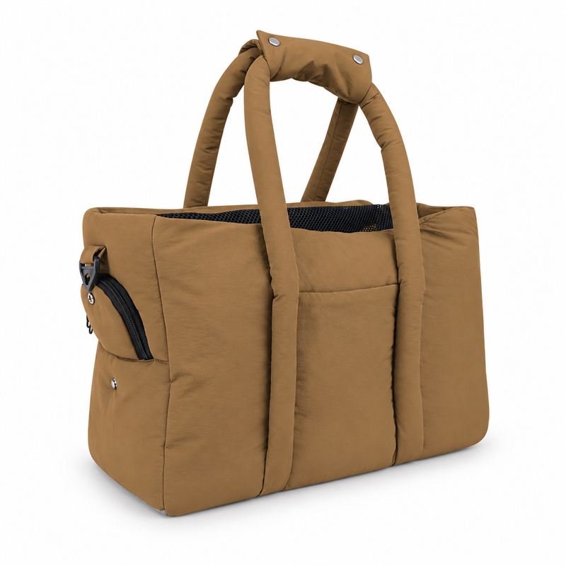 Brown Padded Dog Carrier Tote