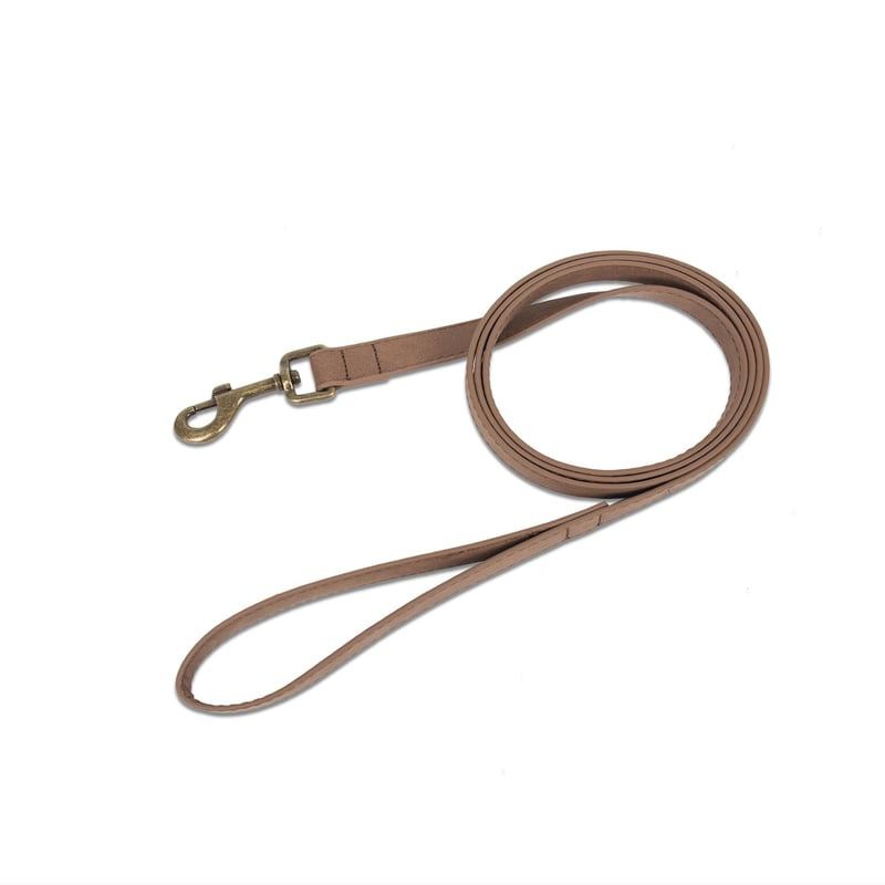 Coffee Brown Flat Dog Leash