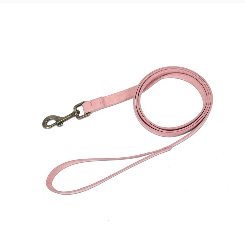 Dusty Pink Flat Dog Leash