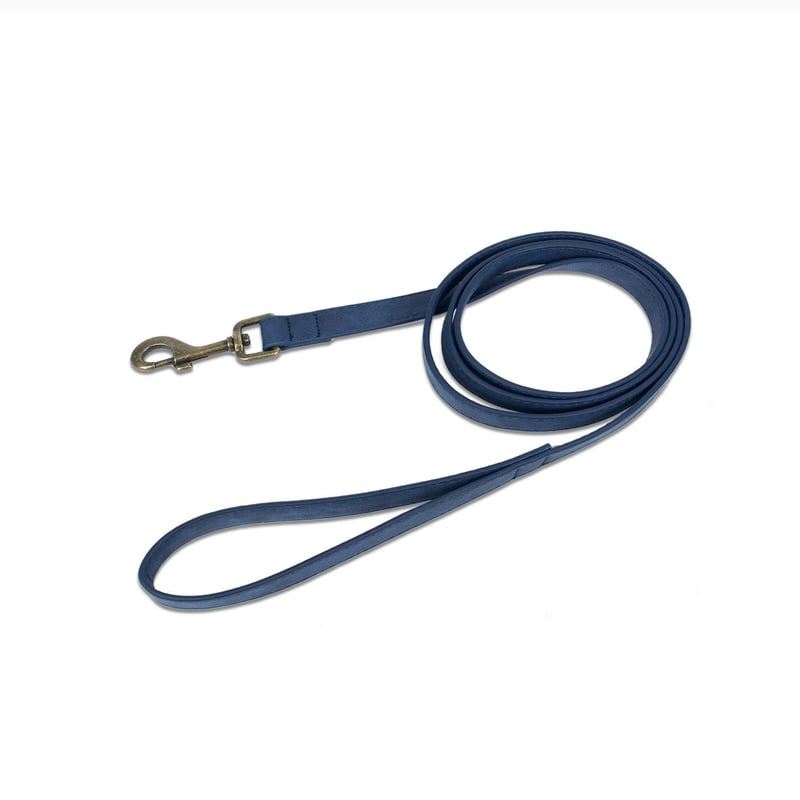 Navy Blue Flat Dog Leash