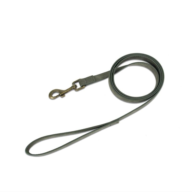 Olive Green Flat Dog Leash