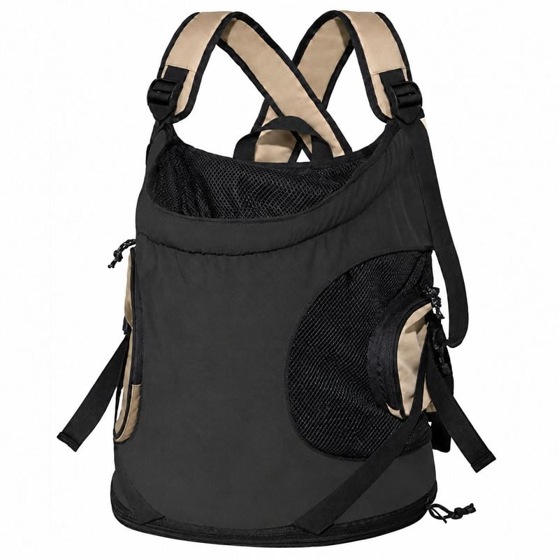 Charcoal Cross-Strap Front Pet Carrier