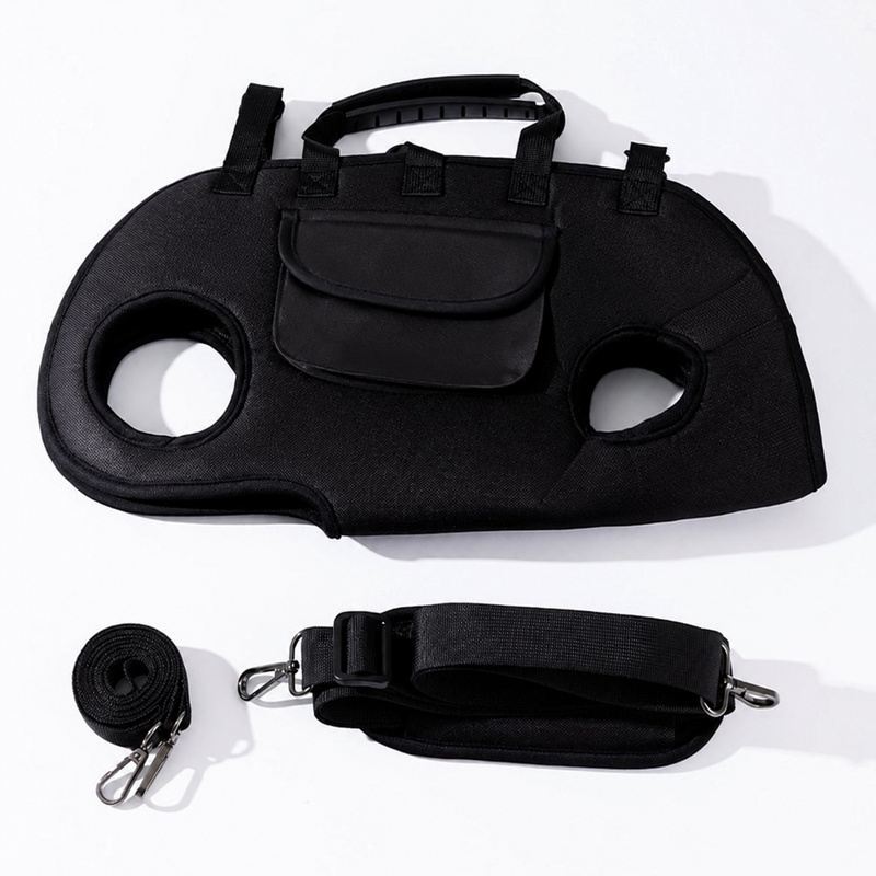 Black Horizontal Legs-Out Dog Carrier