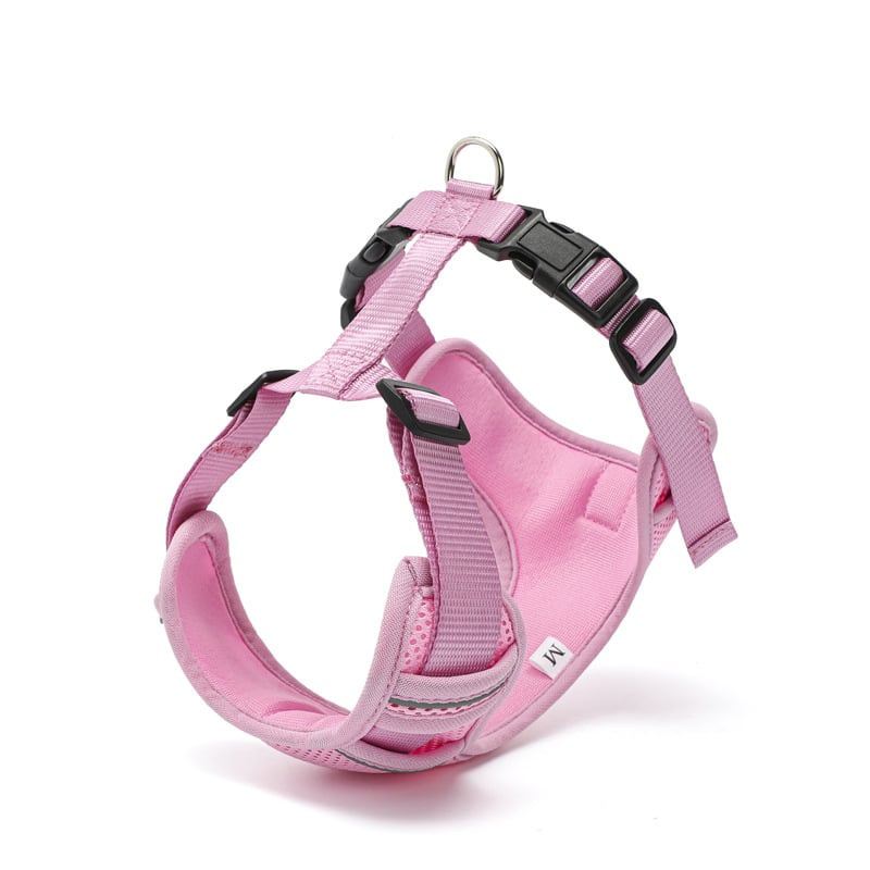 Pink Bib-Style Mesh Pet Harness