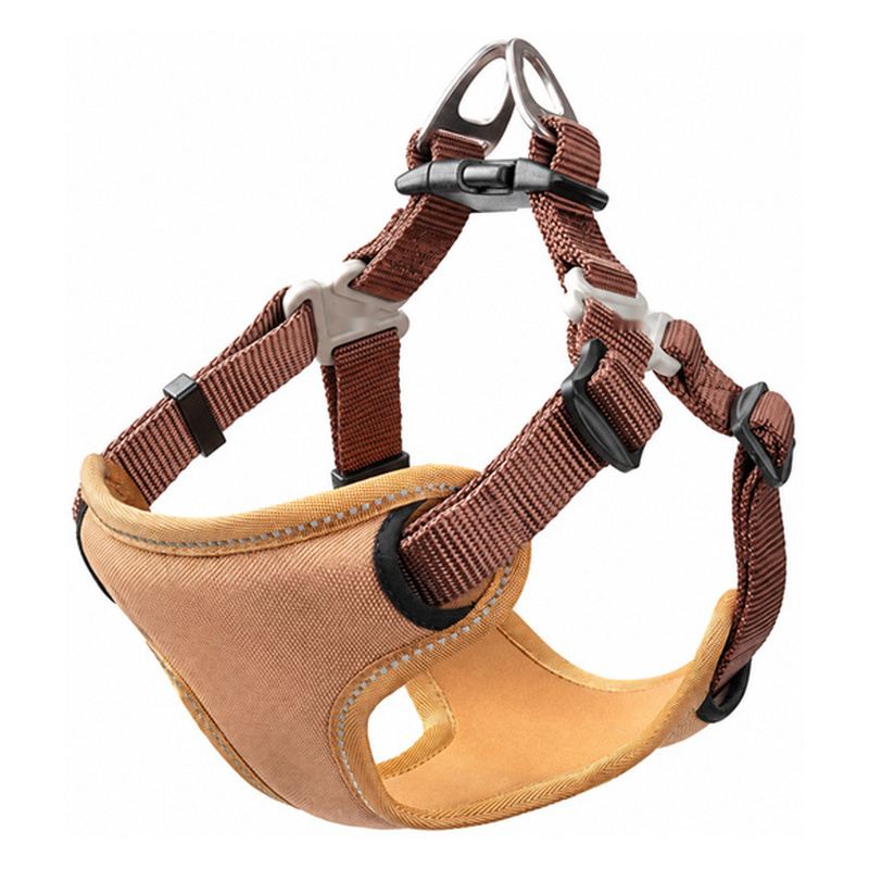 Tan Brown Padded Step-In Dog Harness