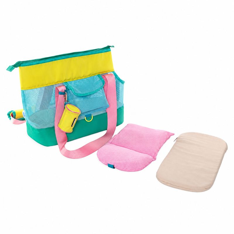 Pastel Colorblock Pet Carrier And Pad Set