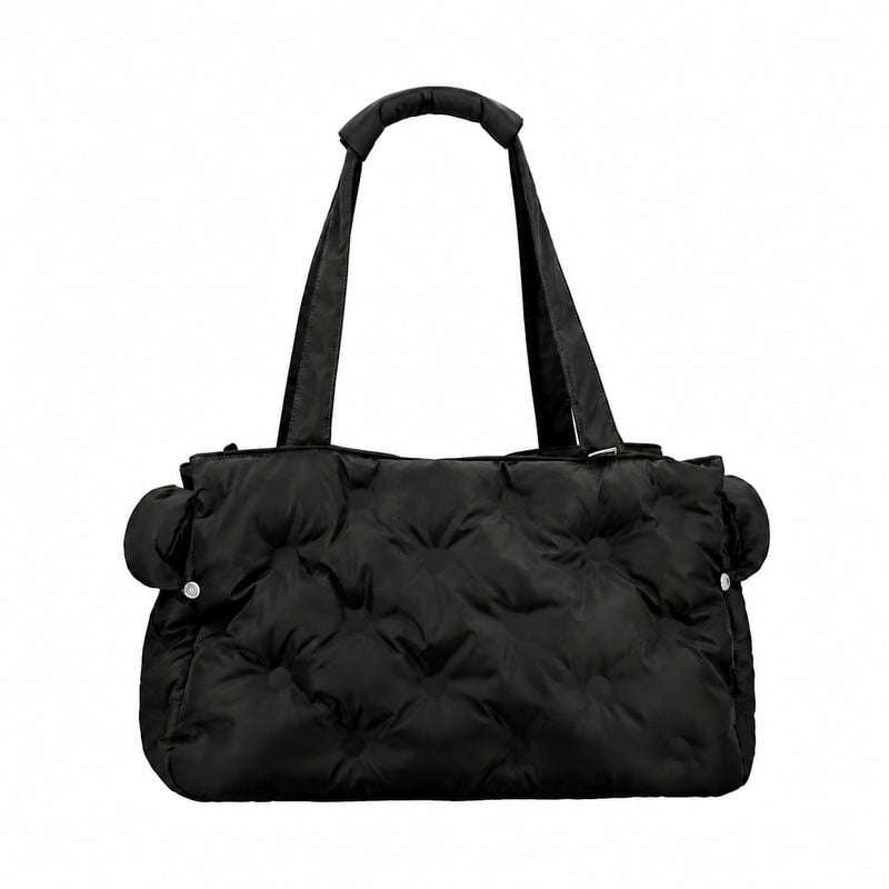 Black Quilted Pet Carrier Tote