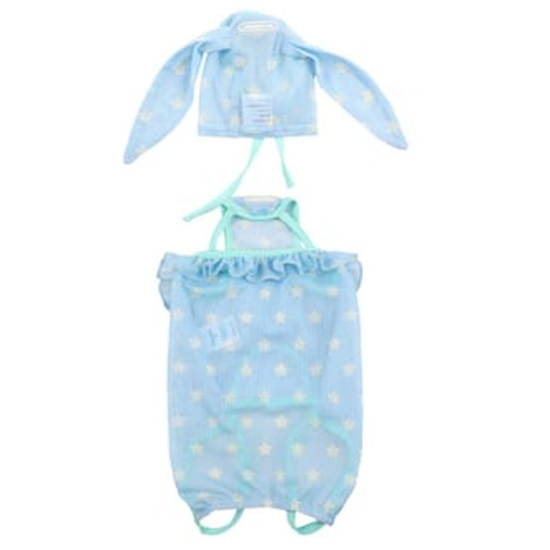 Blue Star-Print Pet Vest And Bonnet Set