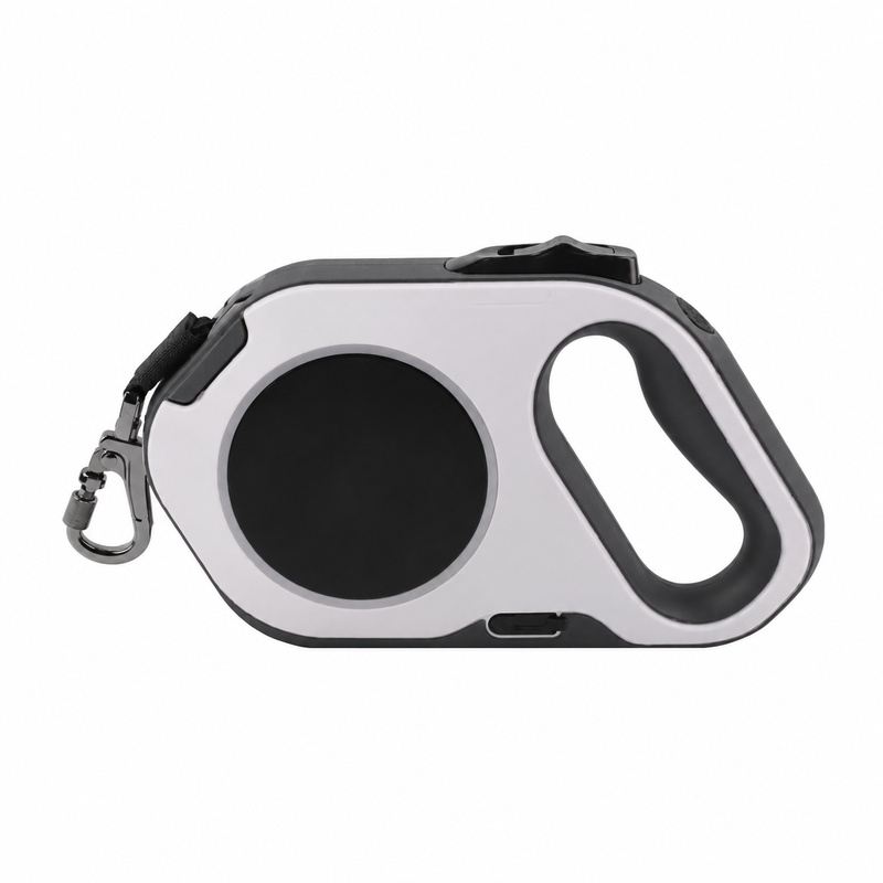 Gray Retractable Dog Leash