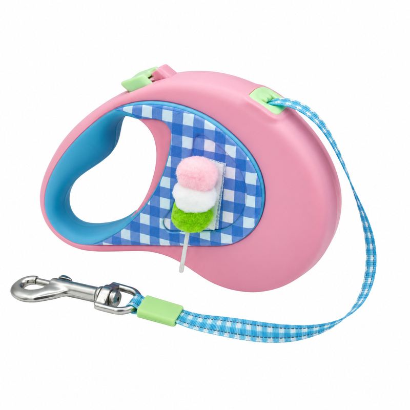 Pink Dango Design Retractable Dog Leash