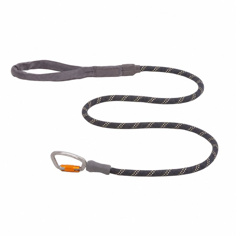 Black Rope Dog Leash With Carabiner