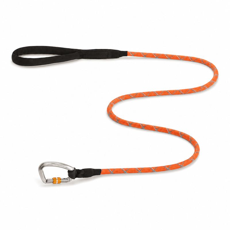 Orange Rope Dog Leash With Carabiner