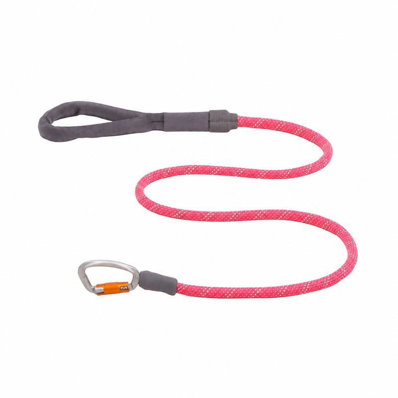 Pink Rope Dog Leash With Carabiner