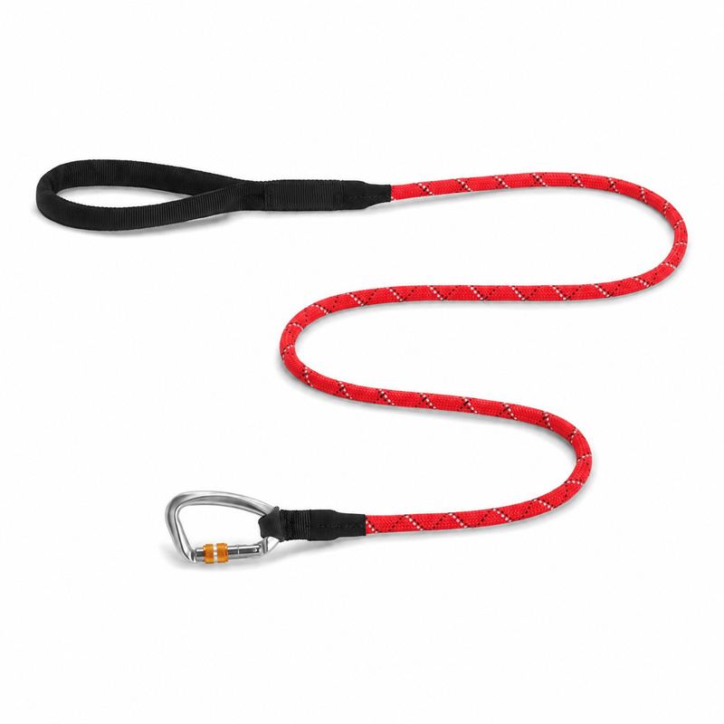 Red Rope Dog Leash With Carabiner