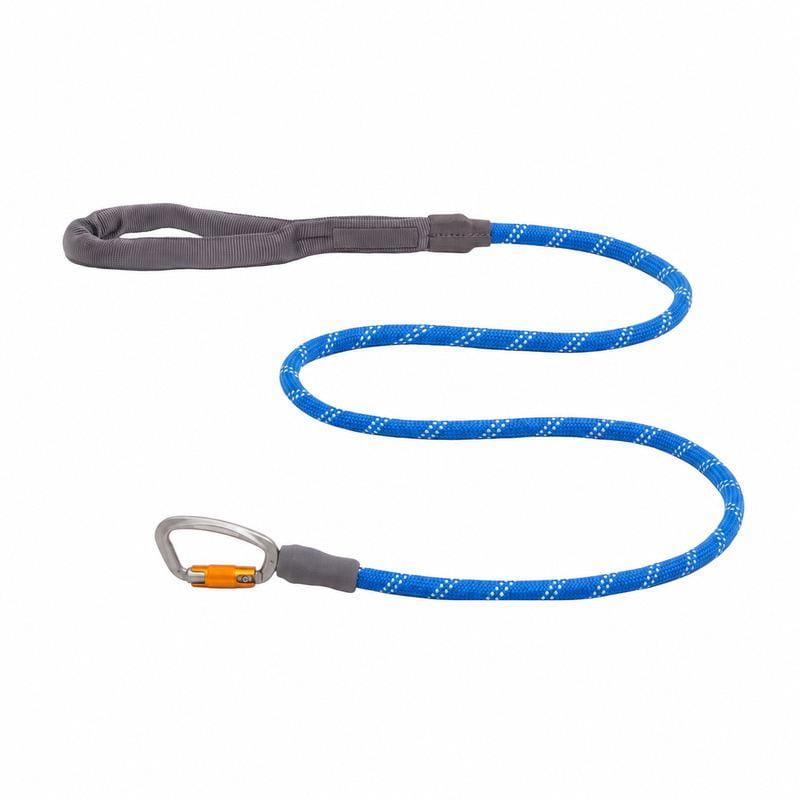 Royal Blue Rope Dog Leash With Carabiner